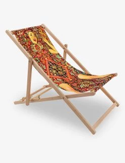 Seletti Wears Toiletpaper Lady On Carpet Foldable Deckchair 87cm X 58cm