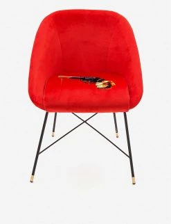 Seletti Wears Toiletpaper Revolver-print Velvet Chair 86cm X 79cm 7 Seletti Wears Toiletpaper Revolver-print Velvet Chair 86cm X 79cm -SELETTI Cheap Deals unnamed file 529