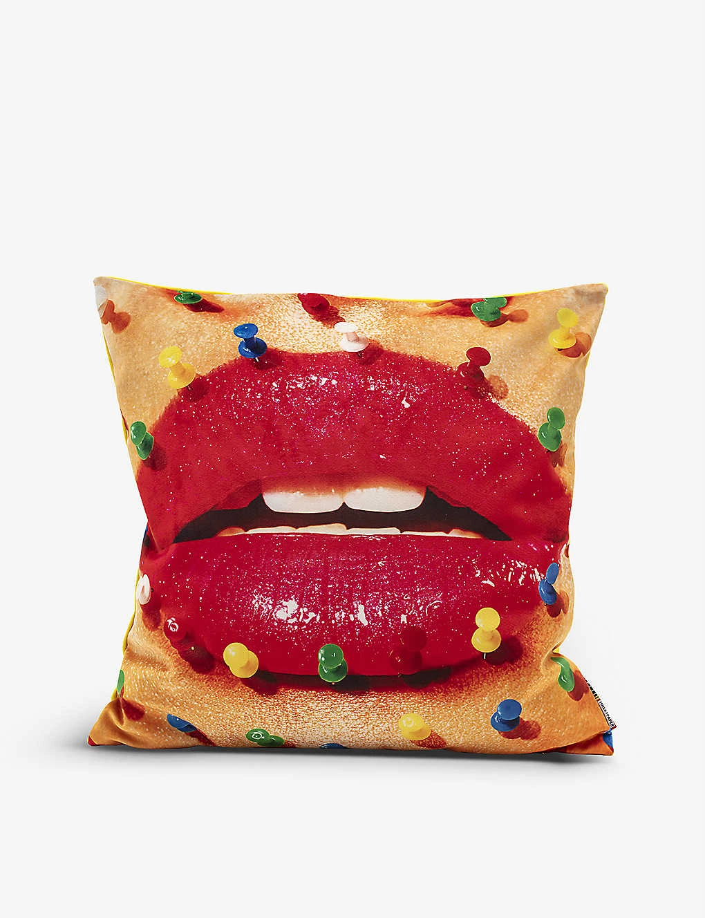 Seletti Wears TOILETPAPER Mouth With Pins Cushion Cover 50cm X 50cm 3 Seletti Wears TOILETPAPER Mouth With Pins Cushion Cover 50cm X 50cm
