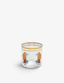 Seletti Wears TOILETPAPER Hands With Snakes Glass 8.5cm