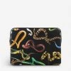 Seletti Wears TOILERPAPER Snake-print 13” Canvas Laptop Case 34cm X 25cm