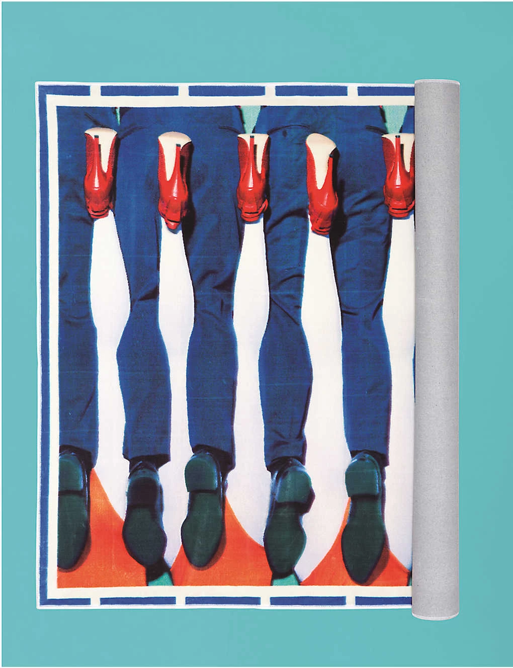 SELETTI Graphic-print Woven And Cotton-blend Rug 194cm X 280cm 6 SELETTI Graphic-print Woven And Cotton-blend Rug 194cm X 280cm - Imagen 4