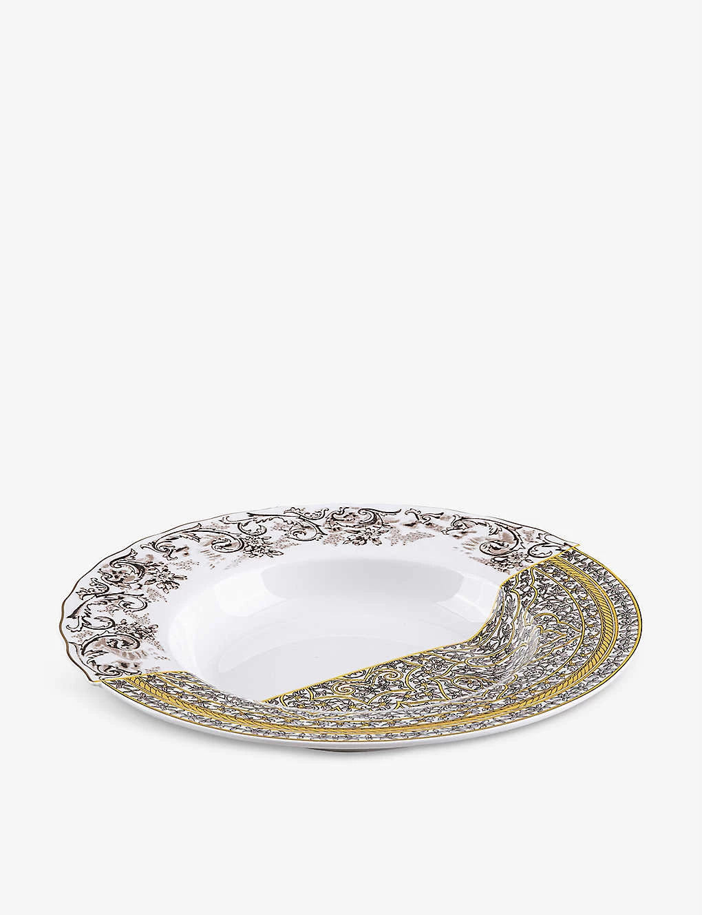 SELETTI Hybrid Agroha Printed Porcelain Soup Bowl 25.4cm 3 SELETTI Hybrid Agroha Printed Porcelain Soup Bowl 25.4cm