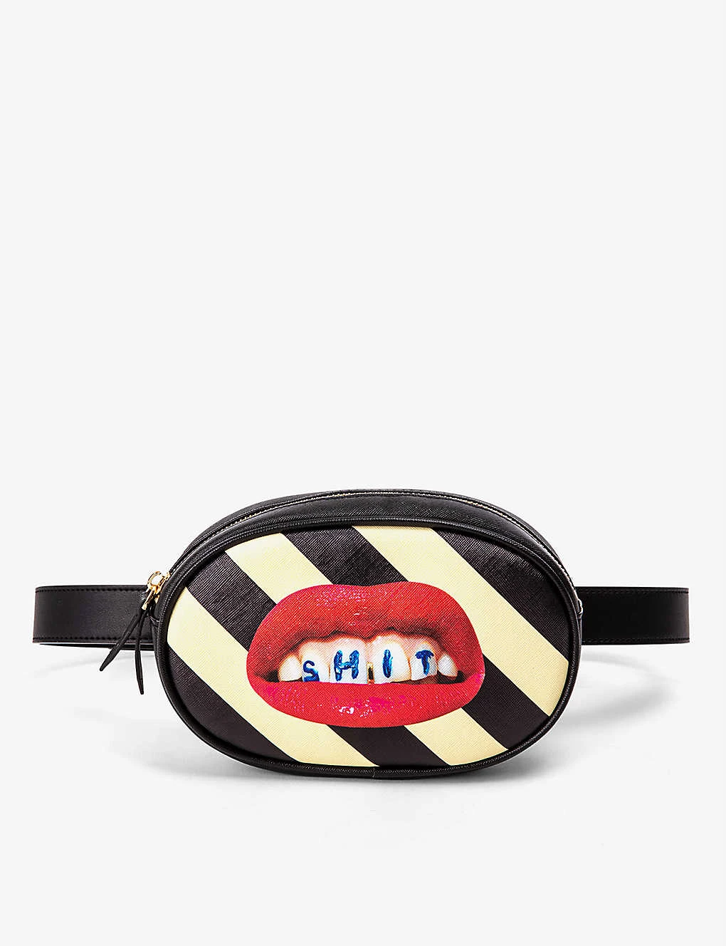 Seletti Wears TOILETPAPER Sh*t Stripes Waist Bag For Womens 3 Seletti Wears TOILETPAPER Sh*t Stripes Waist Bag For Womens