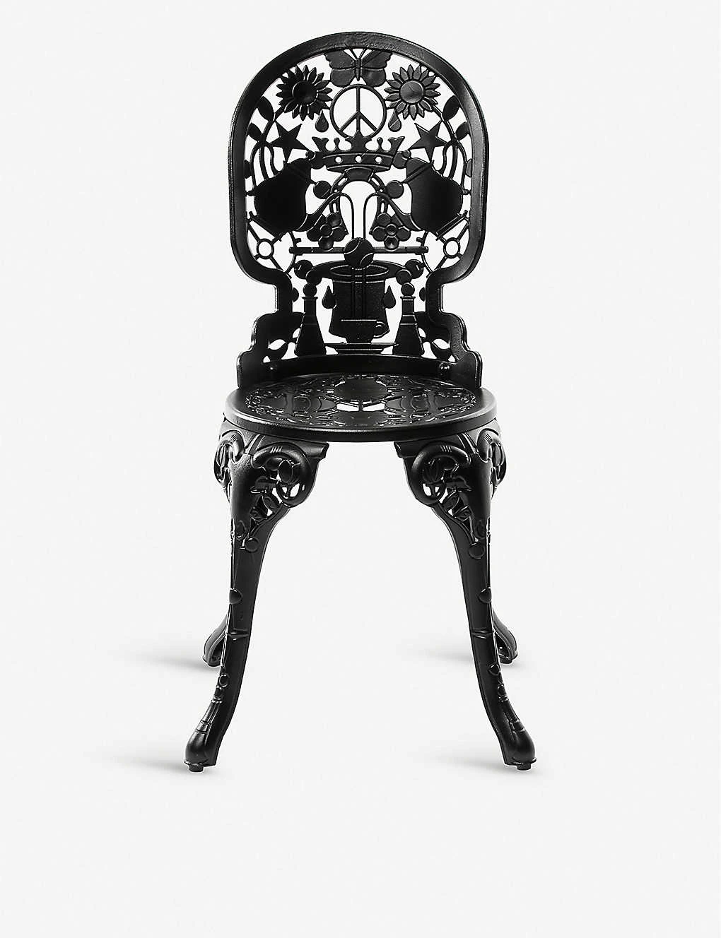 SELETTI Armchair Industry Aluminium Garden Chair 40cm X 40cm Black 3 SELETTI Armchair Industry Aluminium Garden Chair 40cm X 40cm Black