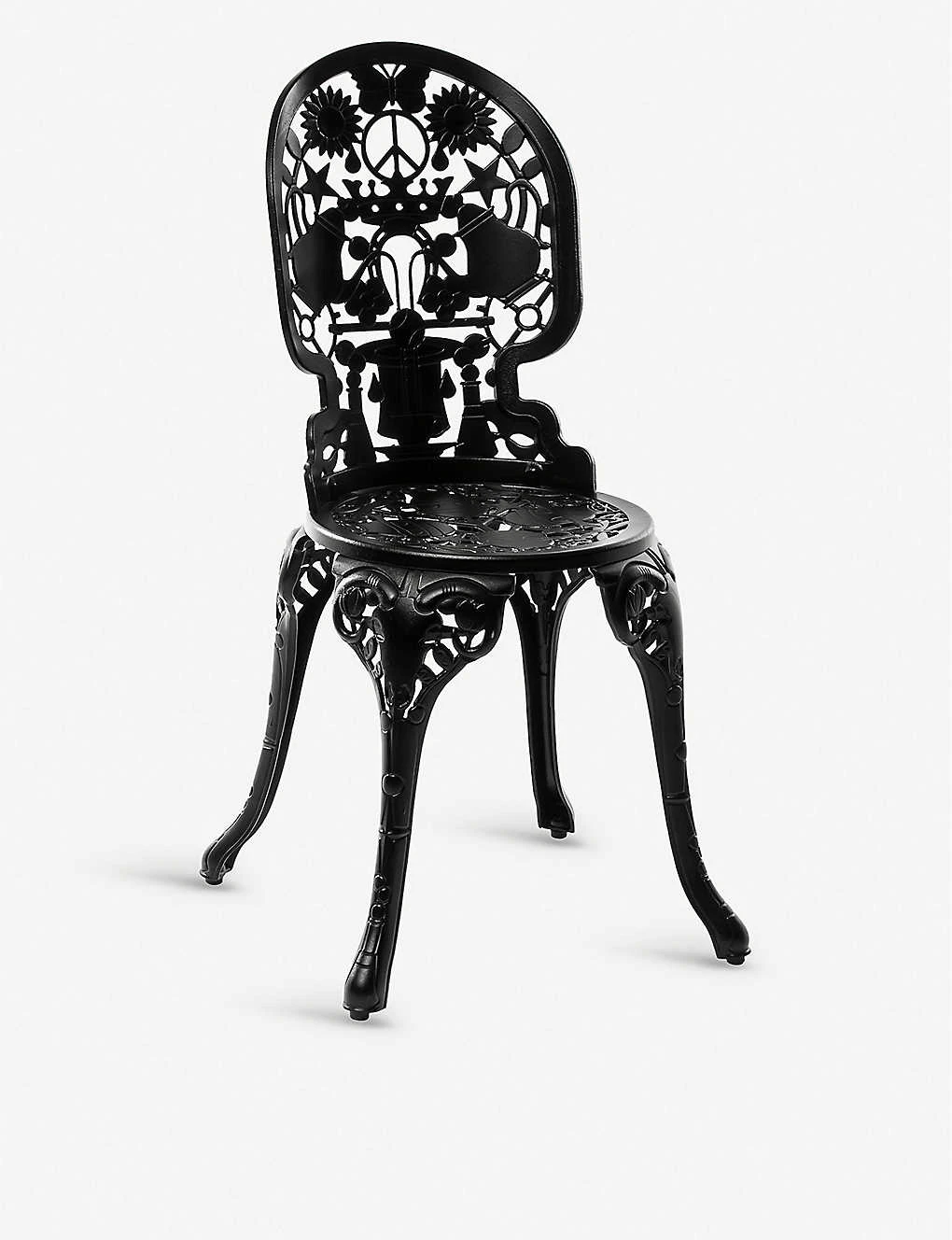 SELETTI Armchair Industry Aluminium Garden Chair 40cm X 40cm Black 4 SELETTI Armchair Industry Aluminium Garden Chair 40cm X 40cm Black - Imagen 2