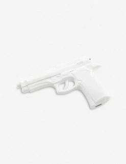 SELETTI Gun Porcelain Ornament 15cm