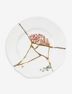 SELETTI Kintsugi N1 Porcelain And 24ct Gold Dinner Plate 27cm 5 SELETTI Kintsugi N1 Porcelain And 24ct Gold Dinner Plate 27cm -SELETTI Cheap Deals unnamed file 731