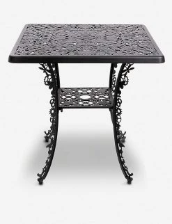 SELETTI ALUMINIUM SQUARE TABLE INDUSTRY BLACK
