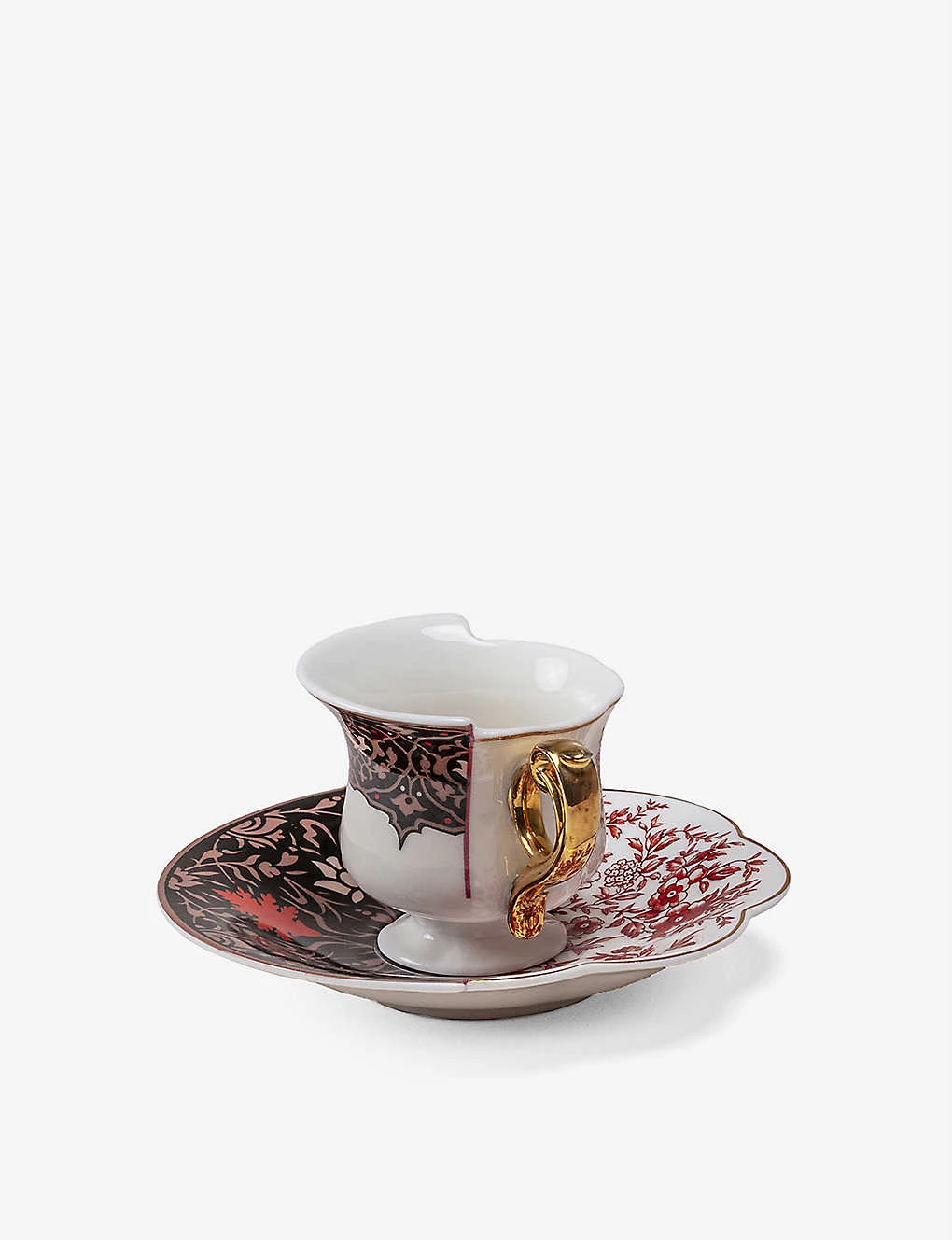 SELETTI Hybrid Sagala Porcelain Coffee Cup And Saucer 4 SELETTI Hybrid Sagala Porcelain Coffee Cup And Saucer - Imagen 2