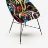 Seletti Wears Toiletpaper Snake-print Velvet Chair 50cm X 60cm -SELETTI Cheap Deals unnamed file 791