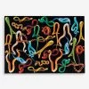 SELETTI Snakes Woven Rug 200 X 280cm