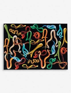 SELETTI Snakes Woven Rug 200 X 280cm