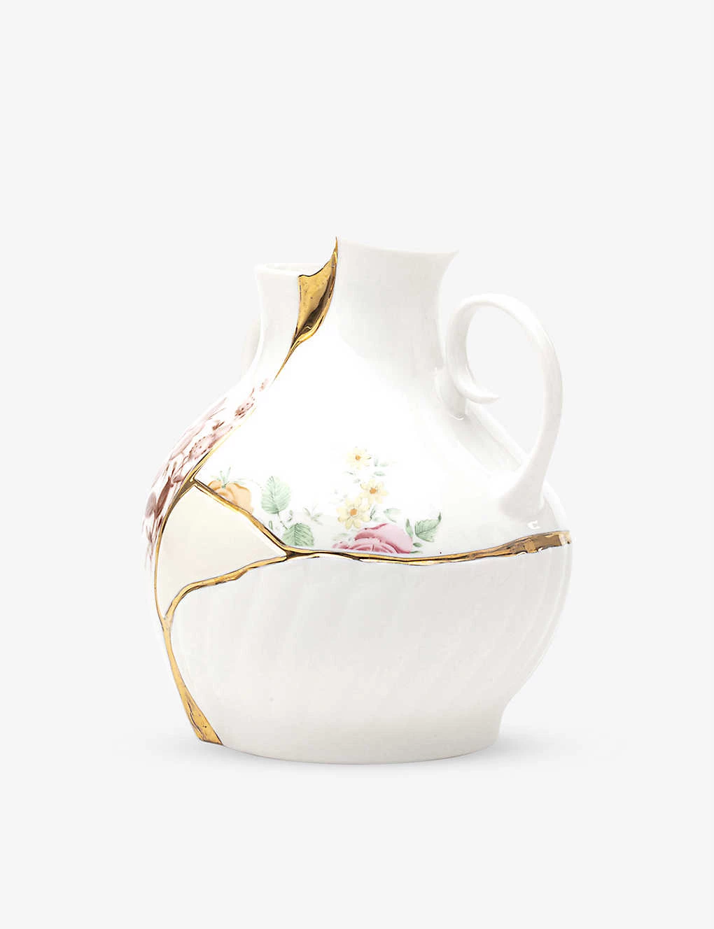 SELETTI Kintsugi Porcelain And Gold-plated Vase 18cm 4 SELETTI Kintsugi Porcelain And Gold-plated Vase 18cm - Imagen 2