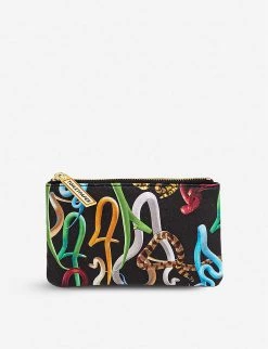 Seletti Wears Toiletpaper Snake-print Faux-leather Case 15cm X 9cm -SELETTI Cheap Deals unnamed file 894