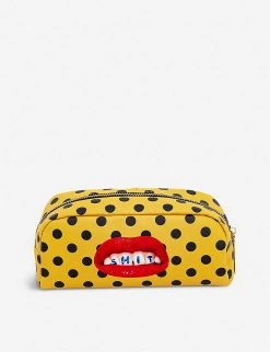 Seletti Wears Toiletpaper Sh*t-print Faux-leather Case 20cm X 7cm