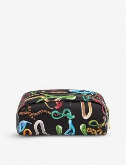Seletti Wears Toiletpaper Snake-print Faux-leather Case 20cm X 7cm -SELETTI Cheap Deals unnamed file 906
