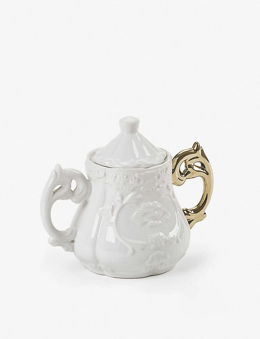 SELETTI I-Wares Gold Bone China Porcelain Sugar Bowl 23cm 4 SELETTI I-Wares Gold Bone China Porcelain Sugar Bowl 23cm - Imagen 2