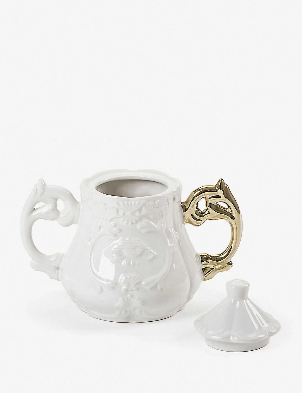 SELETTI I-Wares Gold Bone China Porcelain Sugar Bowl 23cm 5 SELETTI I-Wares Gold Bone China Porcelain Sugar Bowl 23cm - Imagen 3